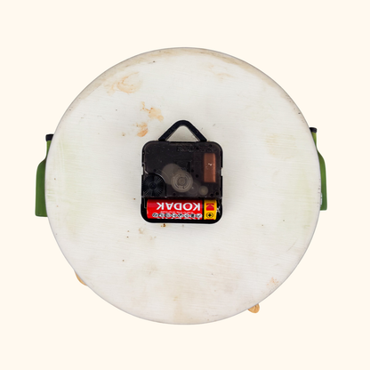 Novelty Round Cheese and Wine 3D Wall Clock Sunshine Thrift