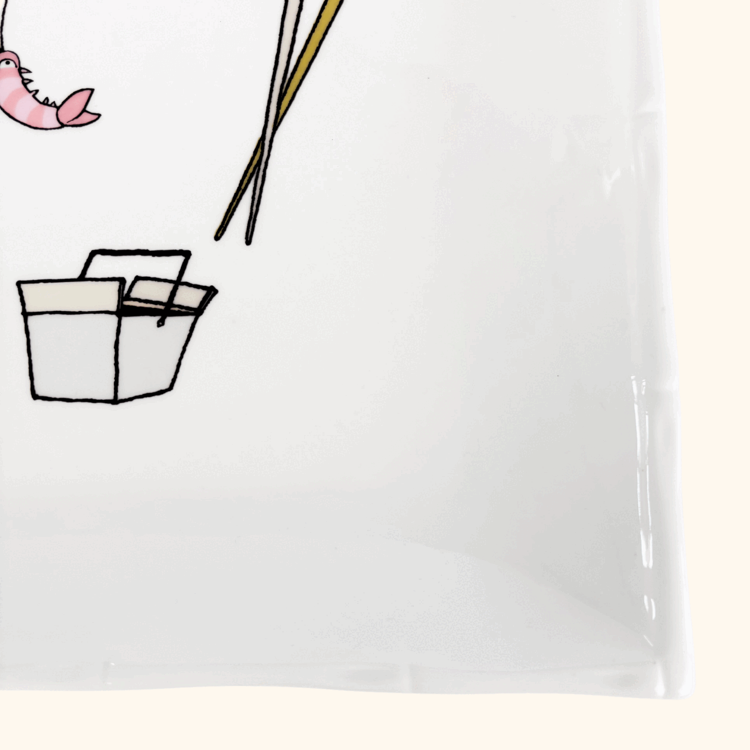 Jessica Glickman Take Out Signature Home Bamboo Square Plate Jessica Glickman