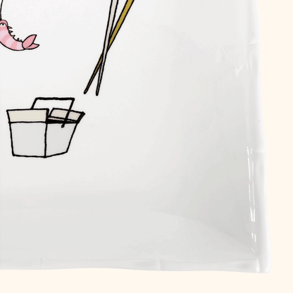 Jessica Glickman Take Out Signature Home Bamboo Square Plate Jessica Glickman