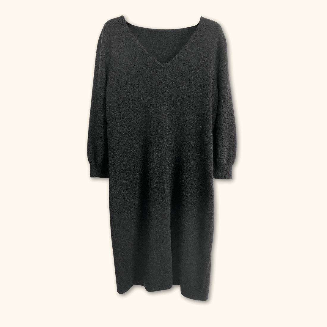 Cashmere Midi Dress Grey - Size Medium - Denner Cashmere - Dresses