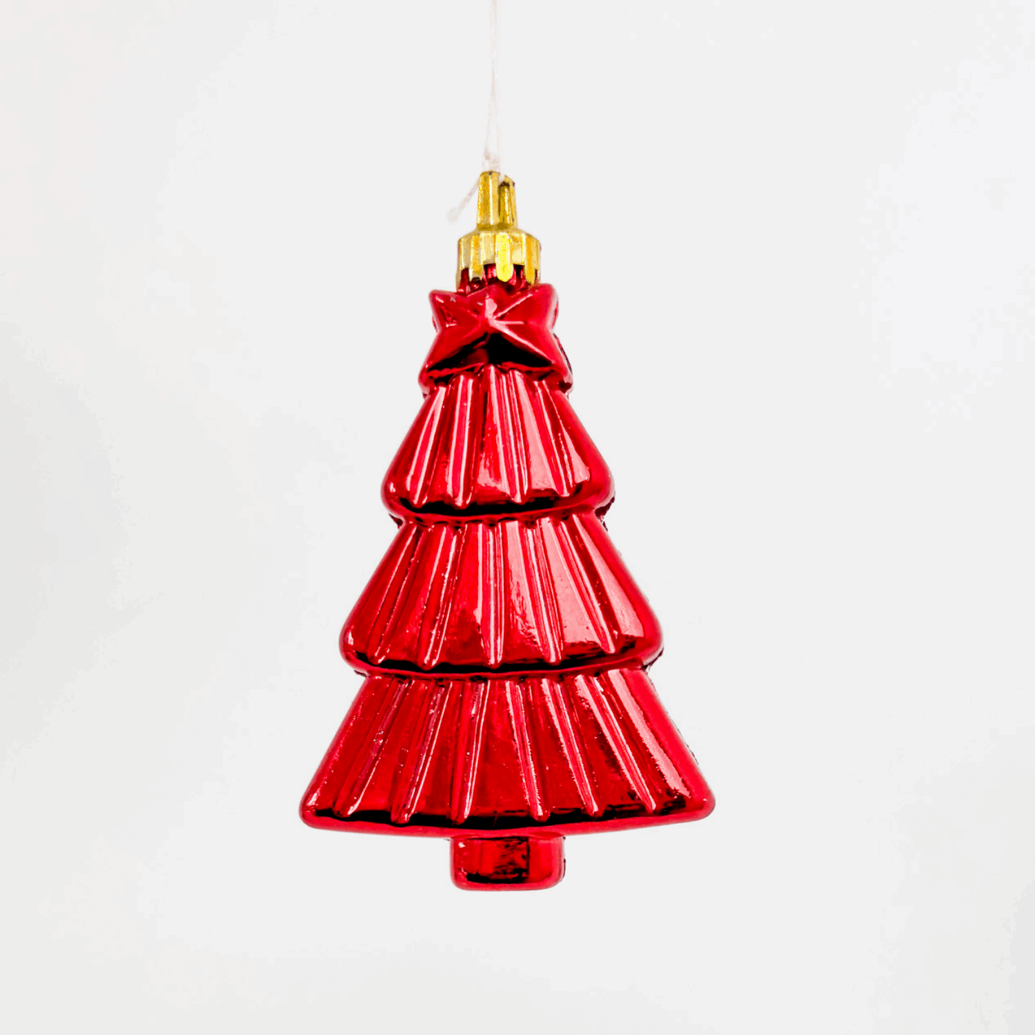 90s Inspired Red Shatterproof Baubles Set of 11 Sunshine Thrift