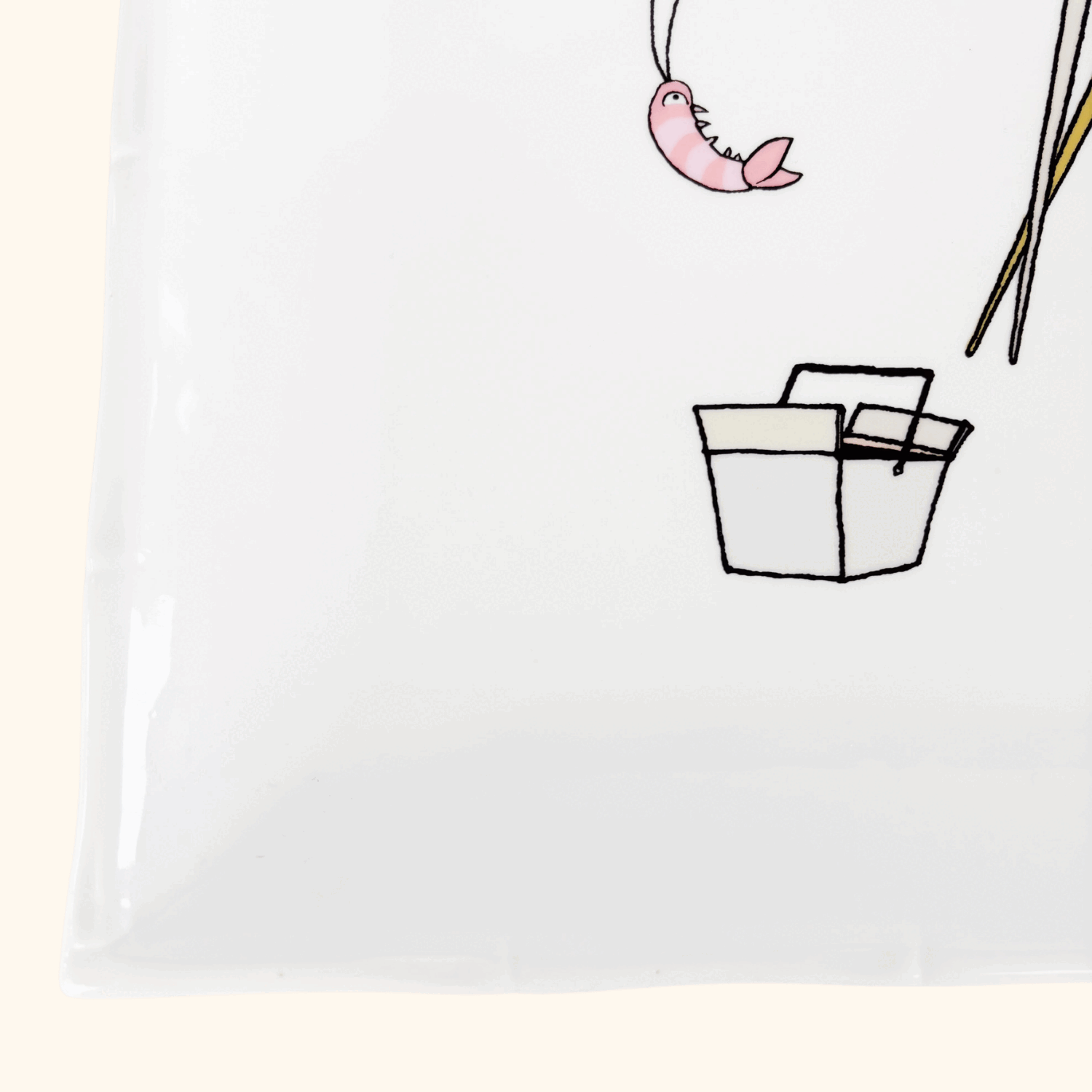 Jessica Glickman Take Out Signature Home Bamboo Square Plate Jessica Glickman