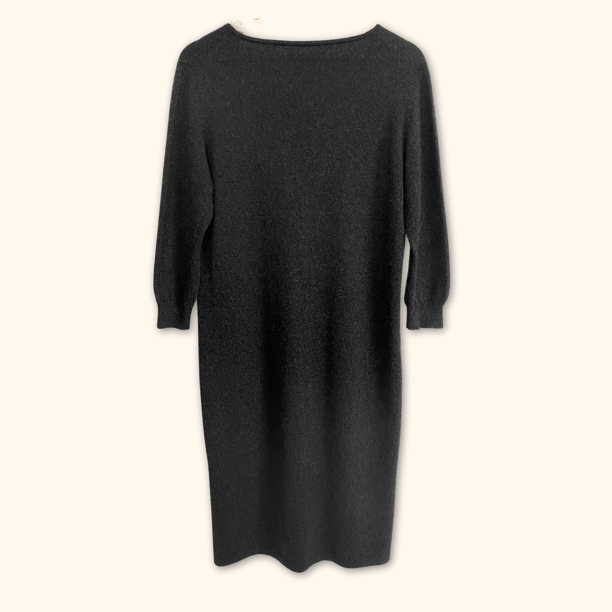 Cashmere Midi Dress Grey - Size Medium - Denner Cashmere - Dresses