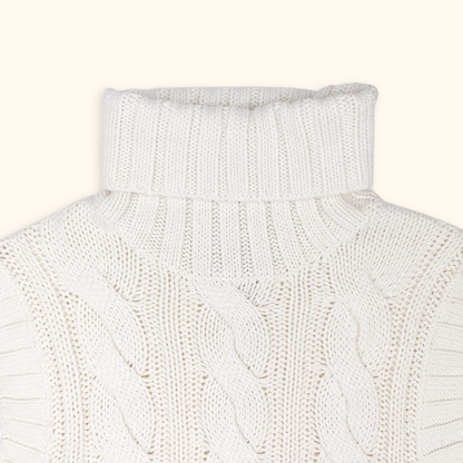 H&amp;M Cream Cable Knit Sweater Vest - Size XS H&amp;M