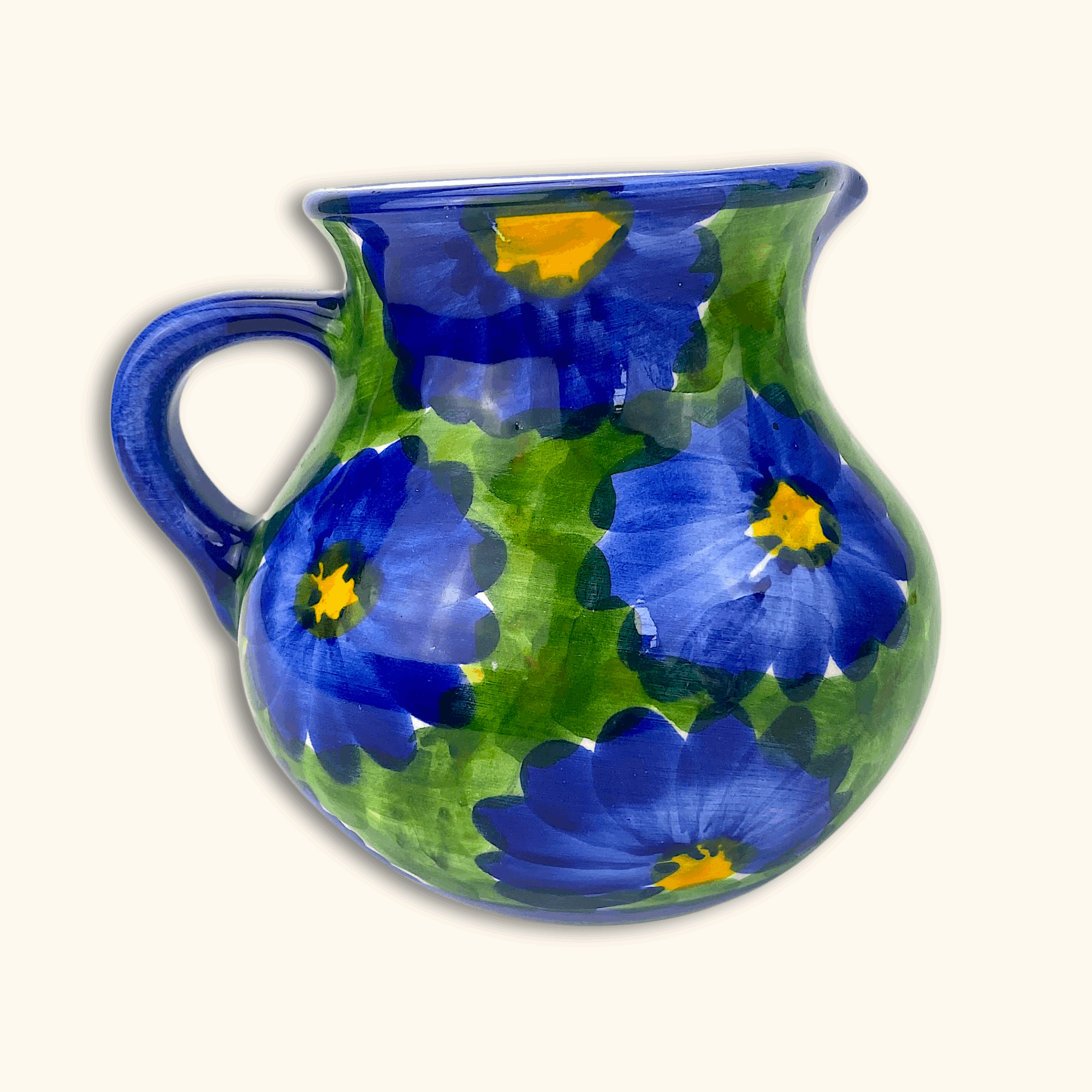 Blue Daisy Flower Large Jug - Sunshine Thrift - Jugs