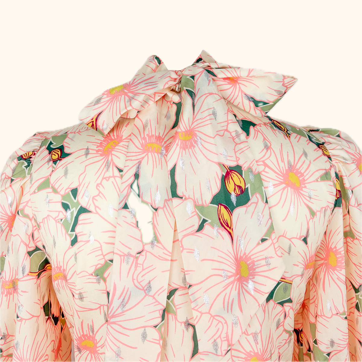 Never Fully Dressed Long Sleeve Tiered Floral Mini Dress - Size 8