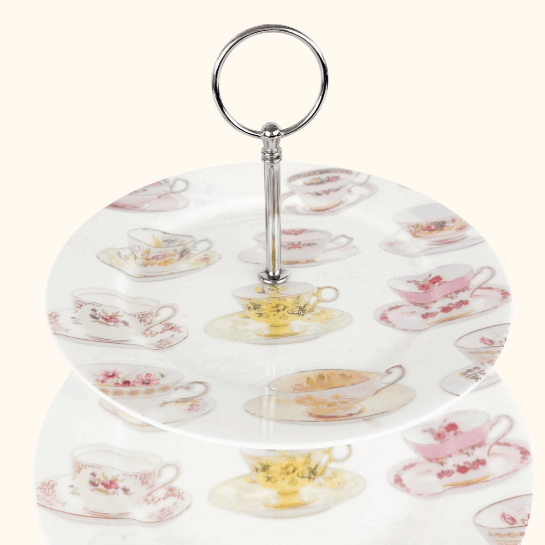 Dunne Home Two-Tier Afternoon Tea Cake Stand Dunne Home