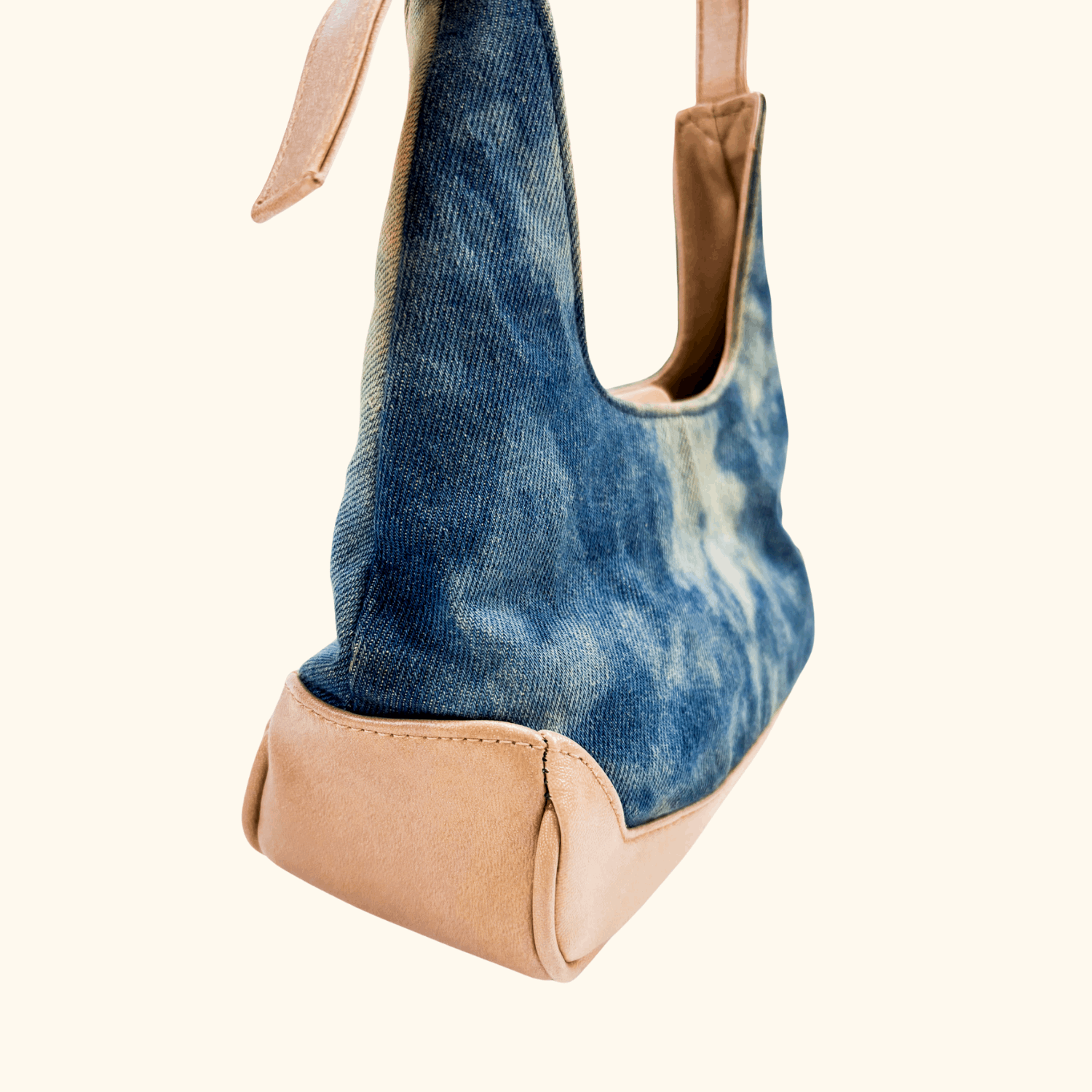Blue Denim Tie Die Shoulder Bag Sunshine Thrift