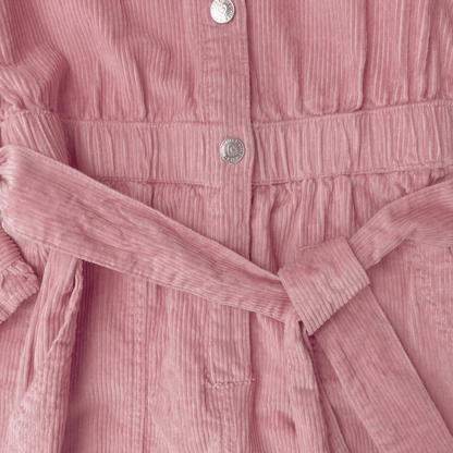 Miss Selfridge Pink Corduroy Jumpsuit - Size 8
