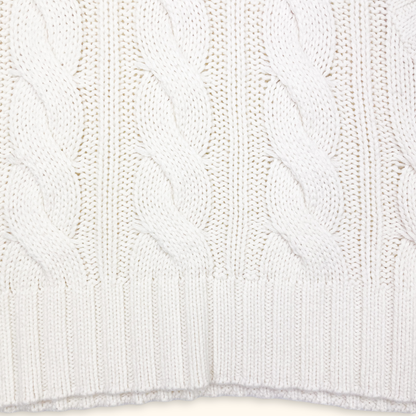 H&amp;M Cream Cable Knit Sweater Vest - Size XS H&amp;M
