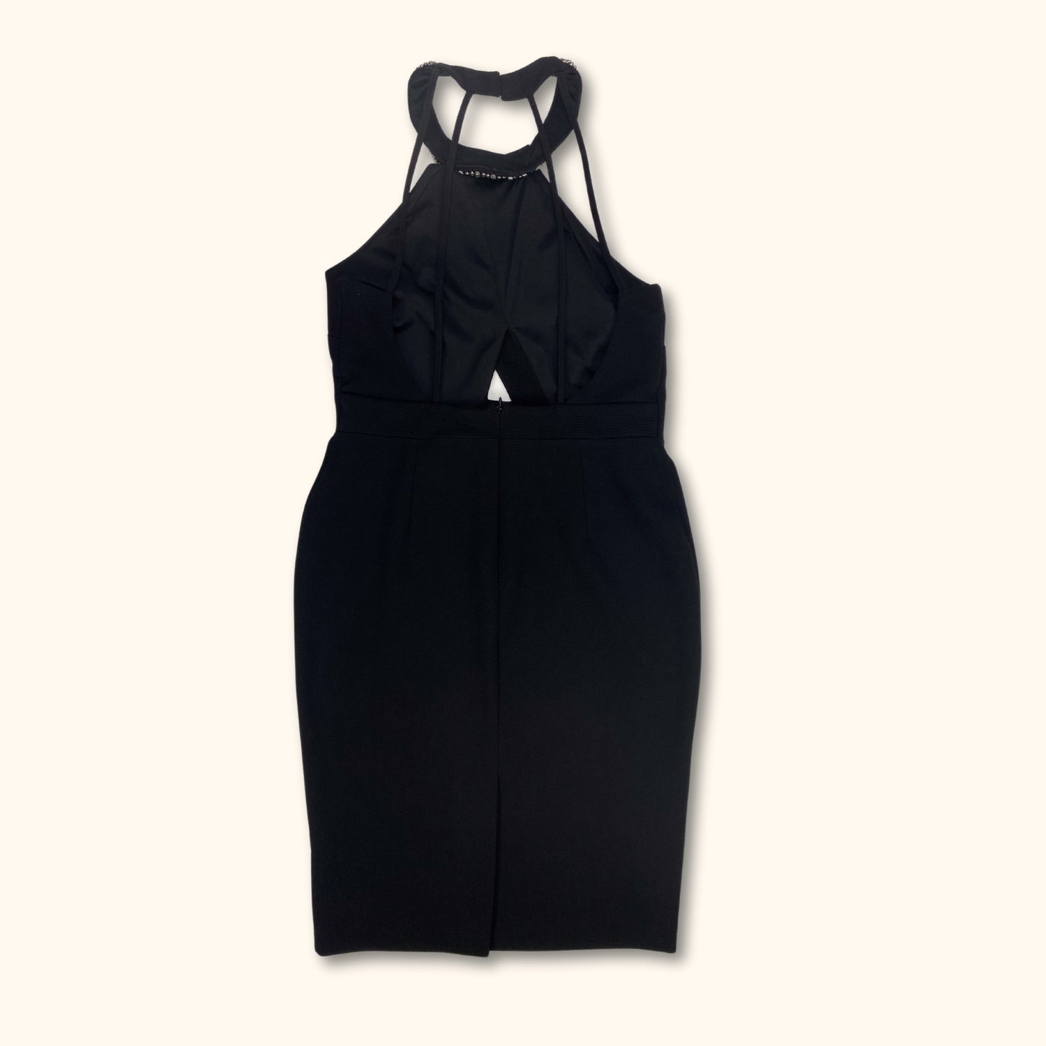 River Island Black Halter Neck Midi Dress - Size 14 Sunshine Thrift River Island Black Halter Neck Midi Dress - Size 14 Sunshine Thrift