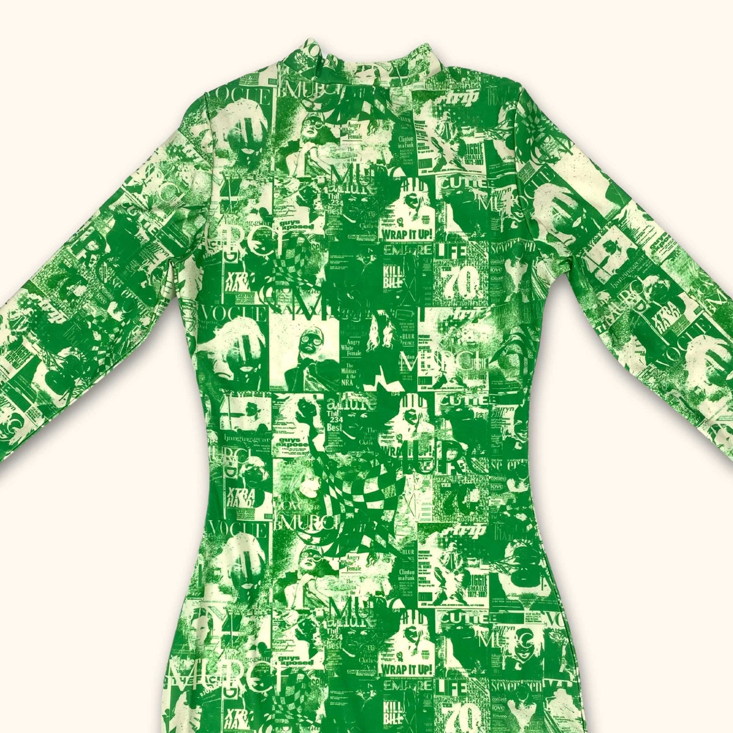 Murci Green Long Sleeve Bodycon Dress - Size 8 - Murci - Dresses