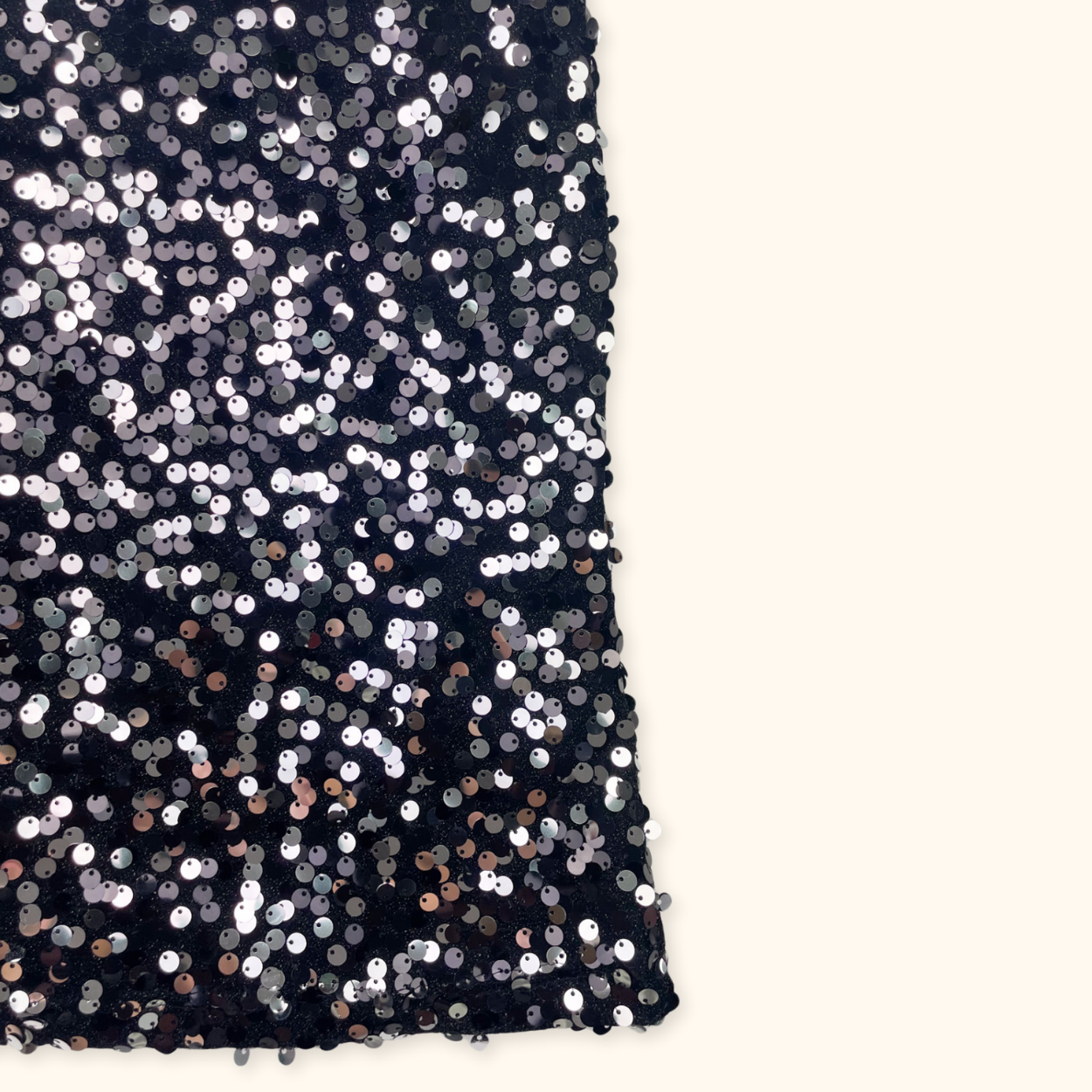 Next Black Sequin Cami Vest Top - Size 8 Next
