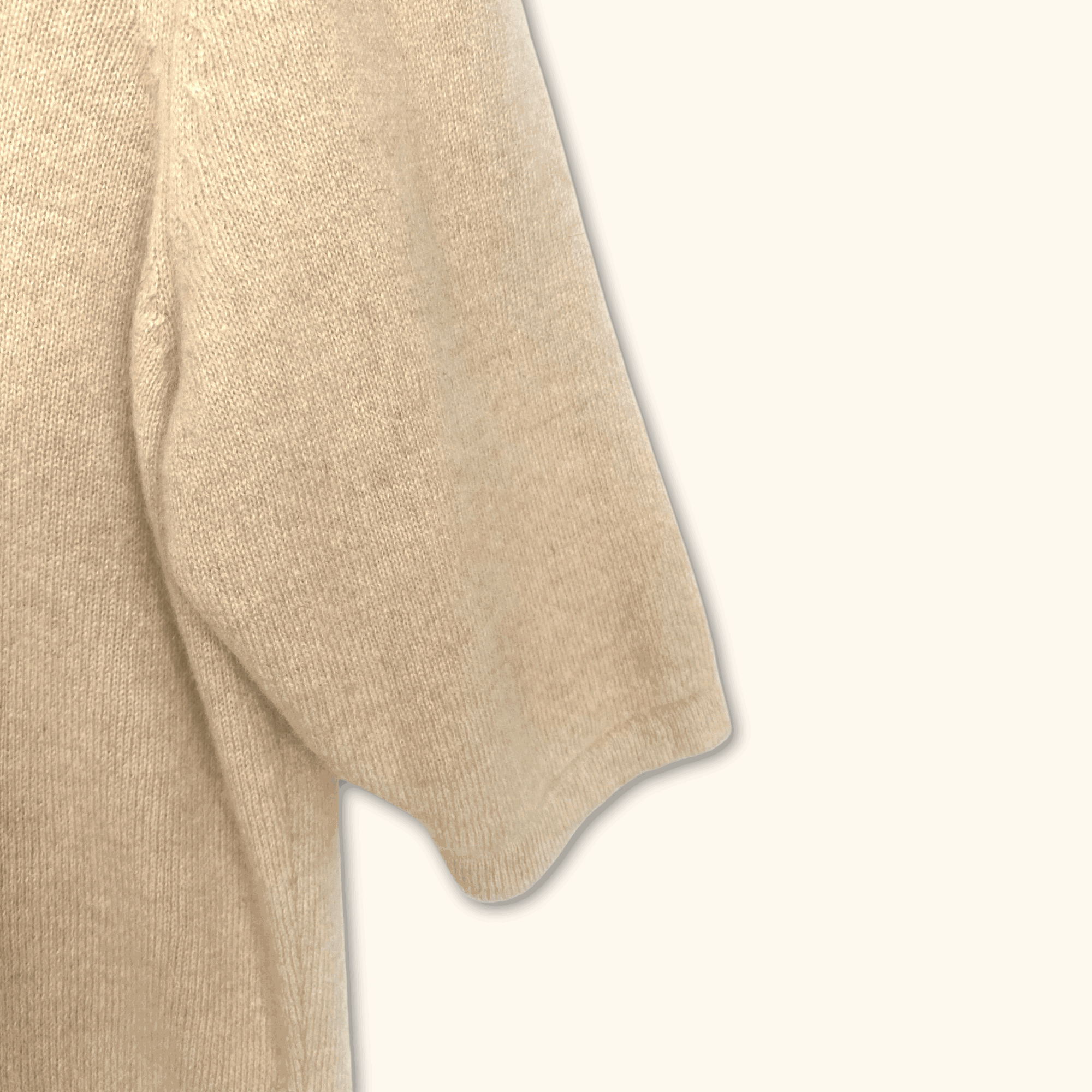 Cashmere Midi Dress Cream - Size Medium - Denner Cashmere - Dresses