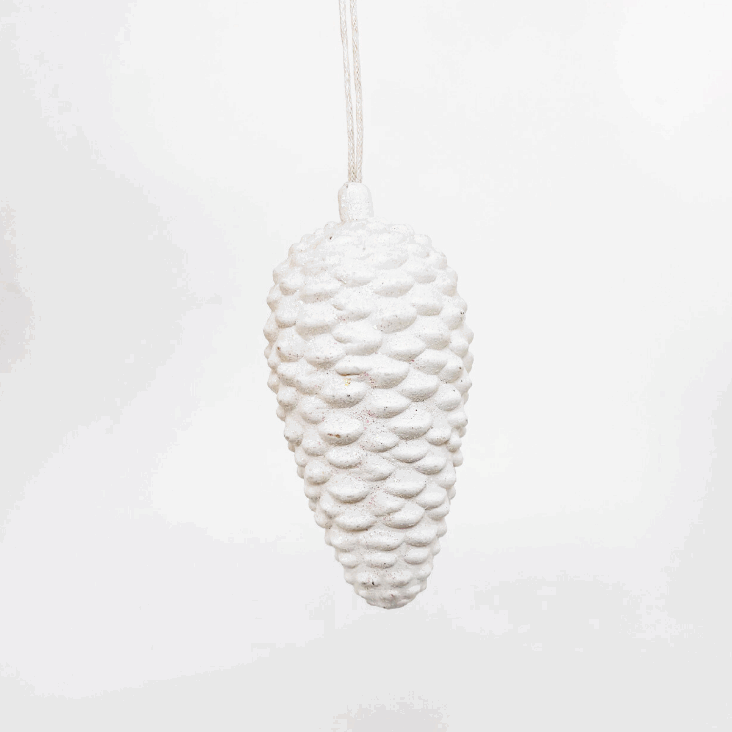 Silver and White Christmas Tree Decorations Mixed Set of 8 Sunshine Thrift