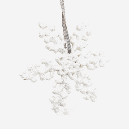 Silver and White Christmas Tree Decorations Mixed Set of 8 Sunshine Thrift