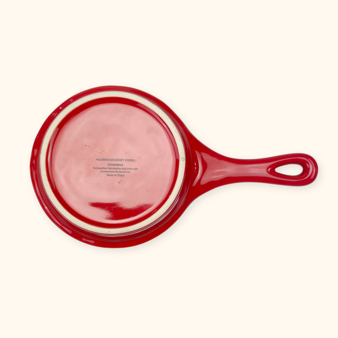Modern Gourmet Foods Stoneware Red Pie Dish