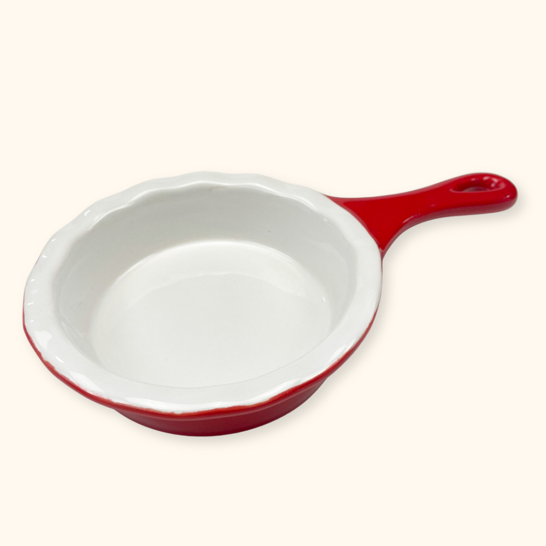Modern Gourmet Foods Stoneware Red Pie Dish