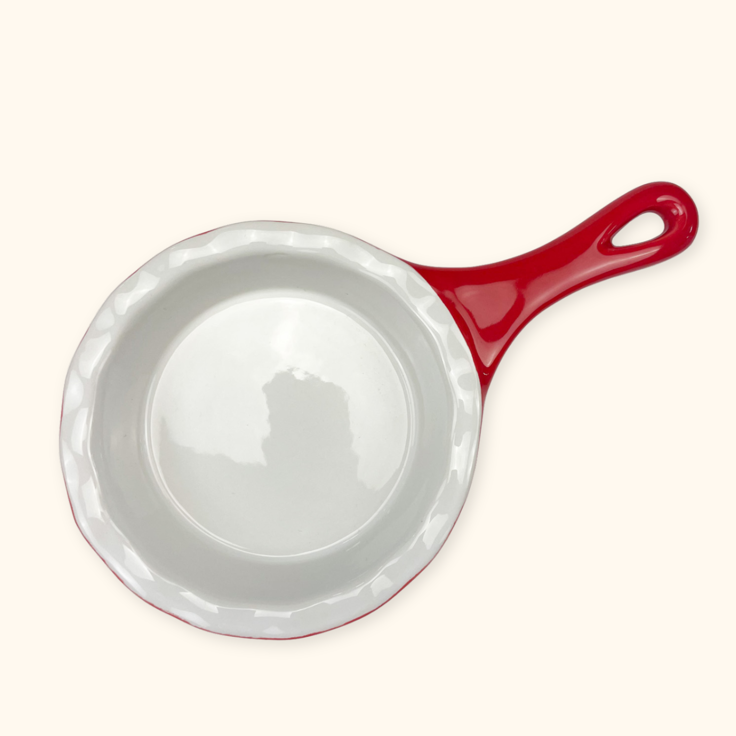Modern Gourmet Foods Stoneware Red Pie Dish