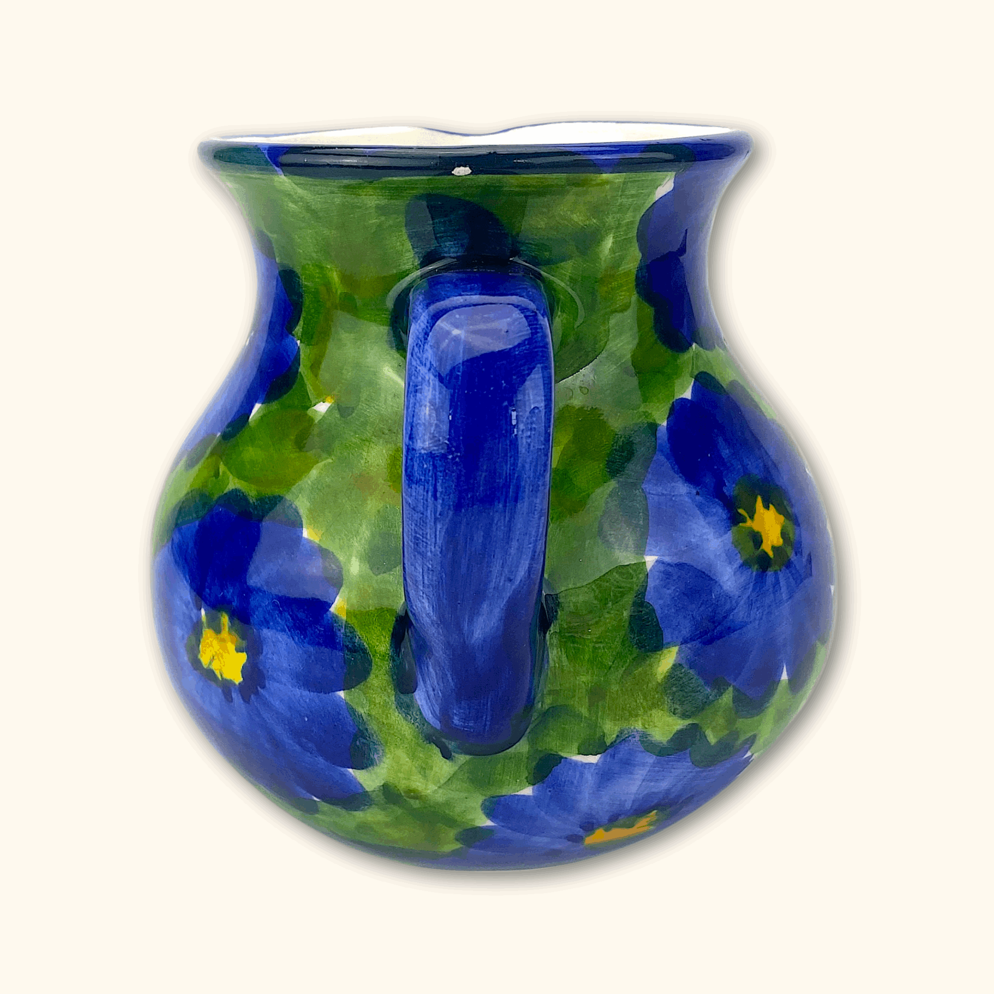 Blue Daisy Flower Large Jug - Sunshine Thrift - Jugs