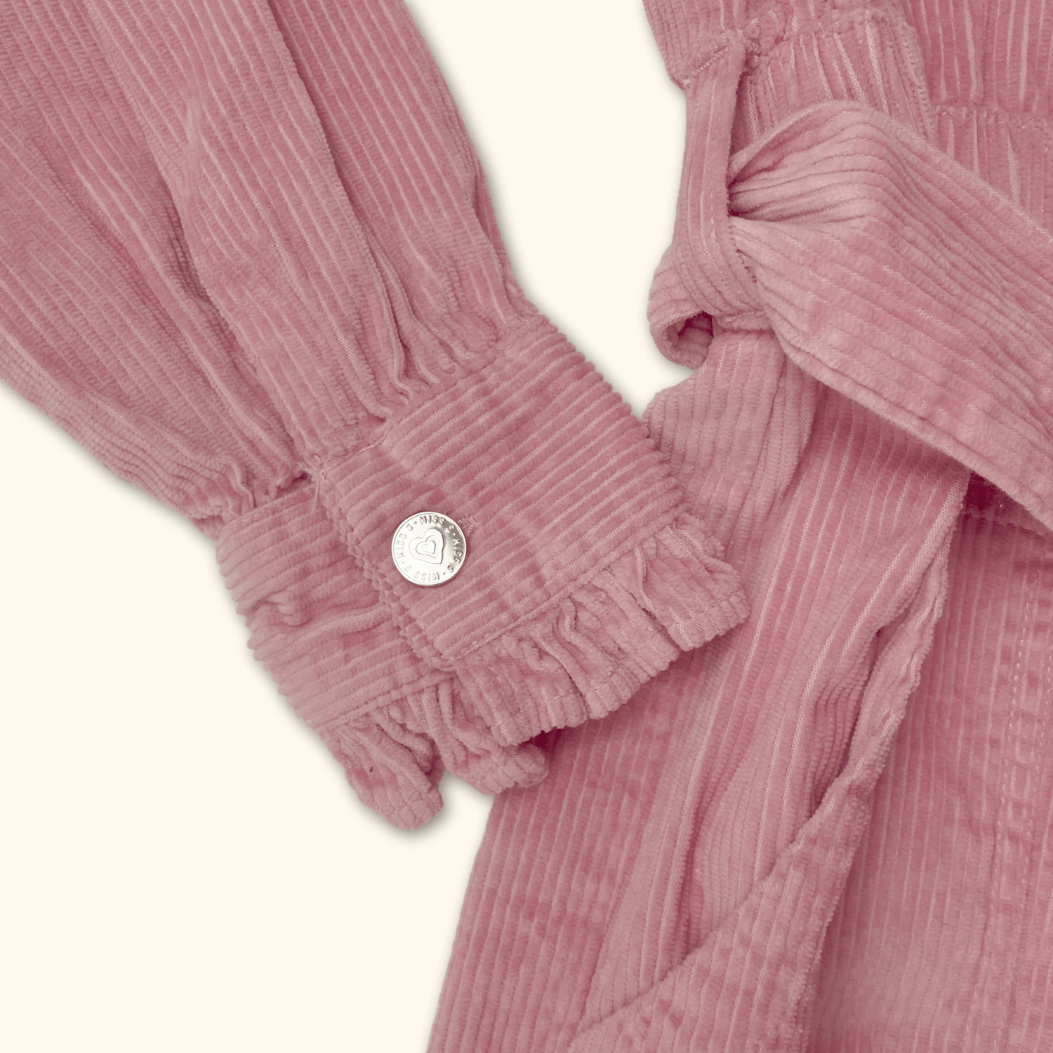 Miss Selfridge Pink Corduroy Jumpsuit - Size 8