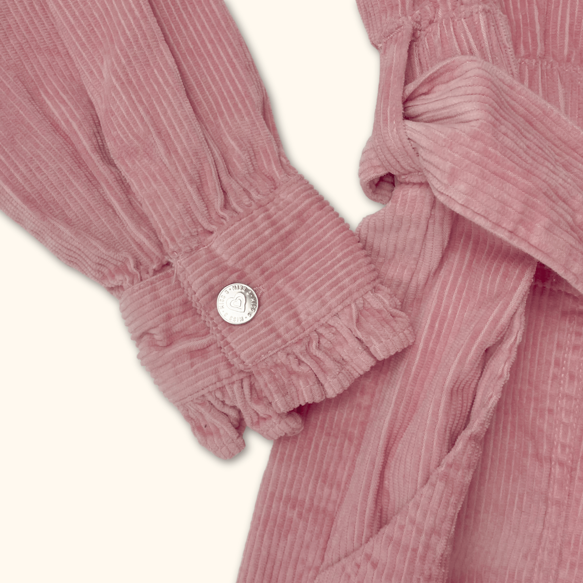 Miss Selfridge Pink Corduroy Jumpsuit - Size 8