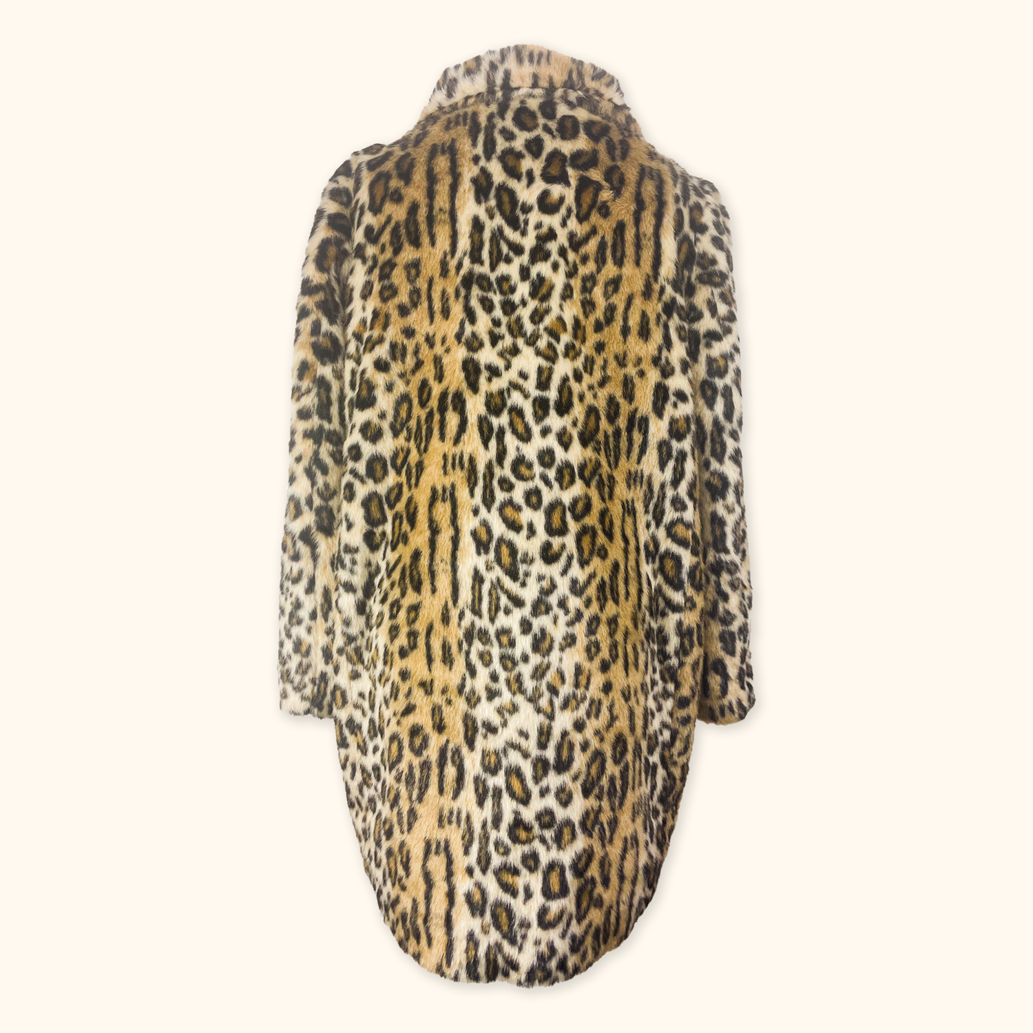H&amp;M Faux Fur Leopard Print Coat - Size XS H&amp;M