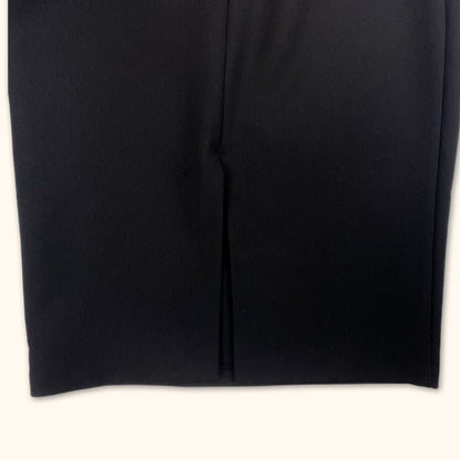River Island Black Cami Ruffle Knee Length Dress - Size 14
