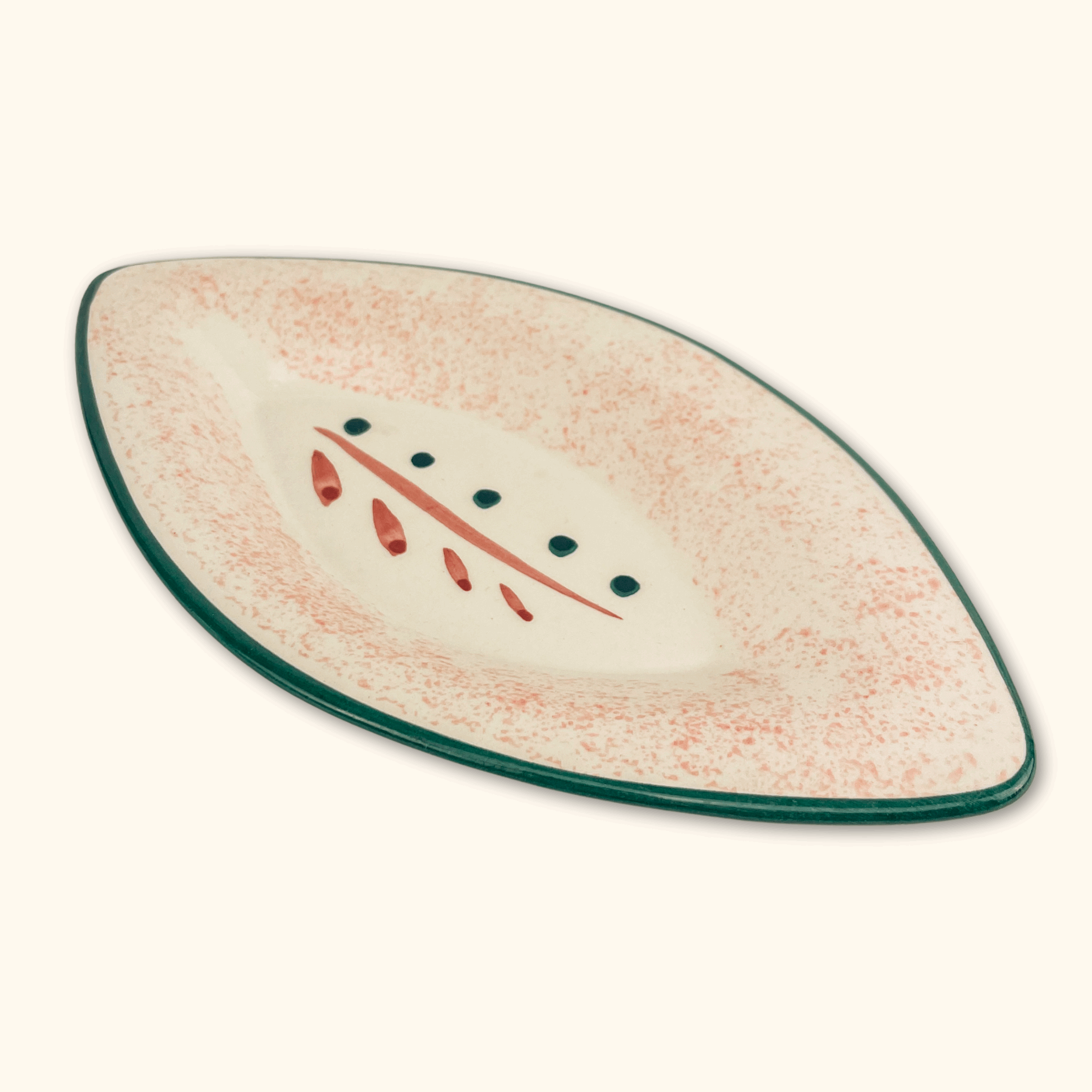 Leaf Shaped Ceramic Soap Dish -  - Soap dish