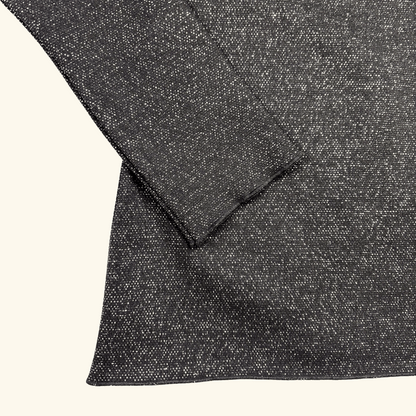 Zara Black Glitter Knitted Open Back Top - Size Medium