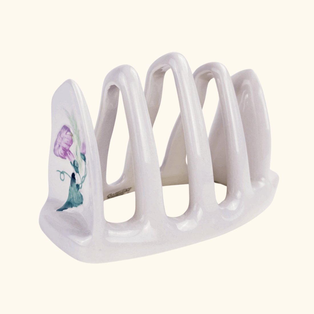 Carlton Ware Morning Glory Lilac Ceramic Toast Rack Carlton Ware