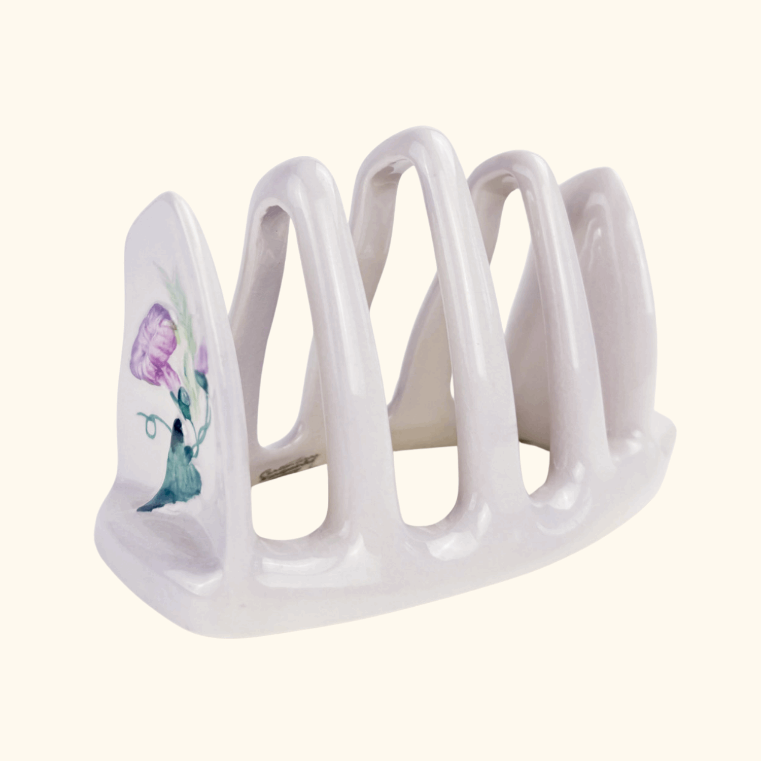 Carlton Ware Morning Glory Lilac Ceramic Toast Rack Carlton Ware