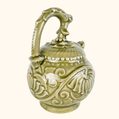 Chinese Celadon Reverse Flow Flower Teapot Sunshine Thrift