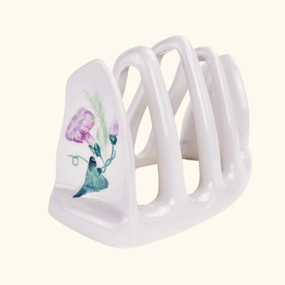 Carlton Ware Morning Glory Lilac Ceramic Toast Rack Carlton Ware