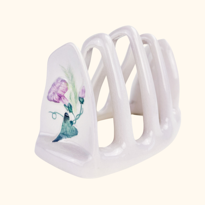 Carlton Ware Morning Glory Lilac Ceramic Toast Rack Carlton Ware