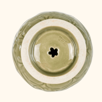 Chinese Celadon Reverse Flow Flower Teapot Sunshine Thrift