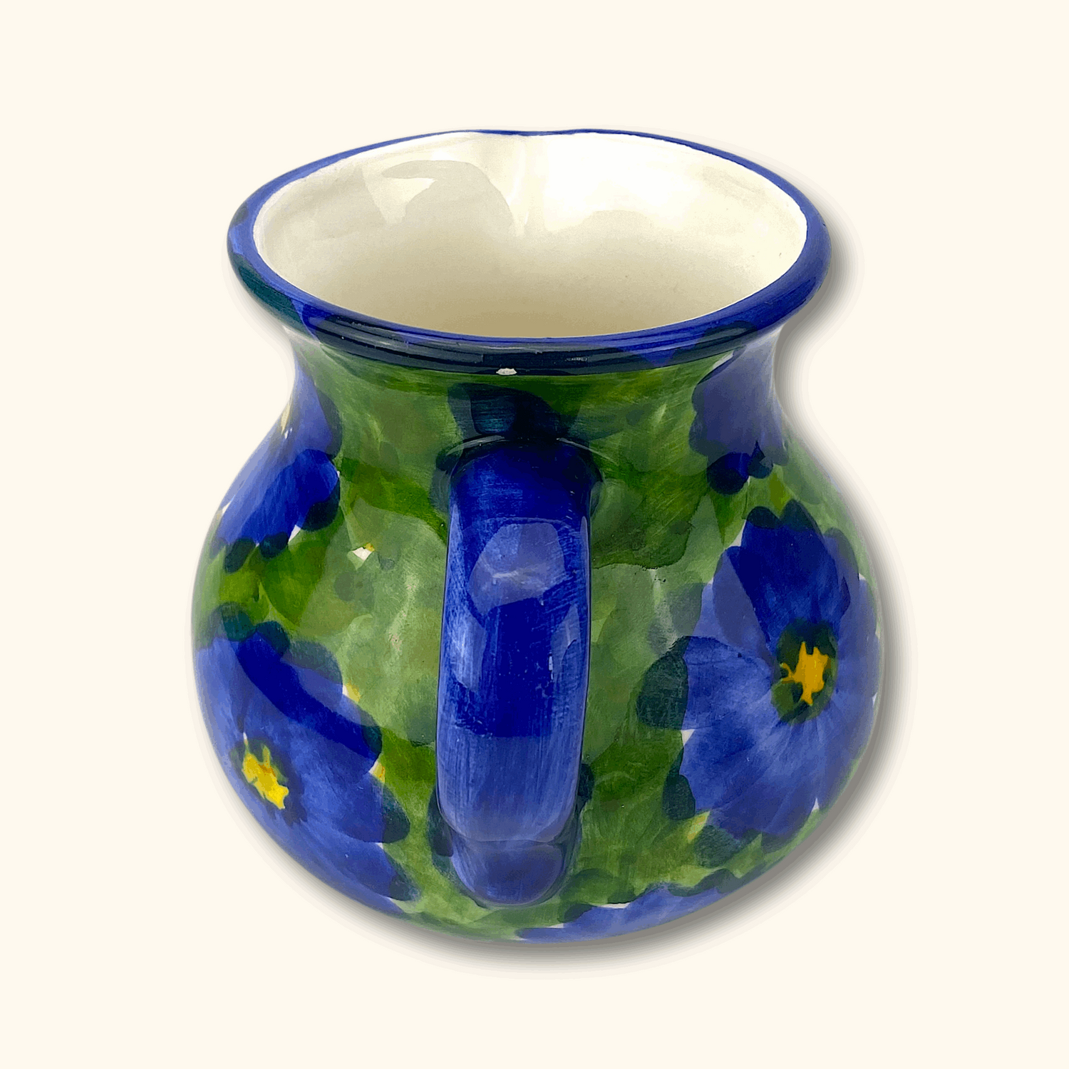 Blue Daisy Flower Large Jug - Sunshine Thrift - Jugs