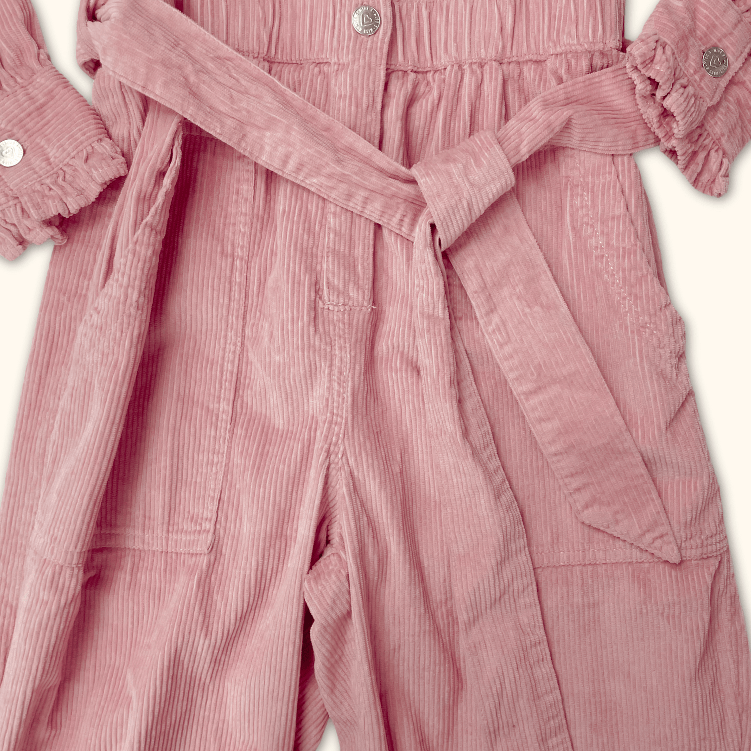 Miss Selfridge Pink Corduroy Jumpsuit - Size 8