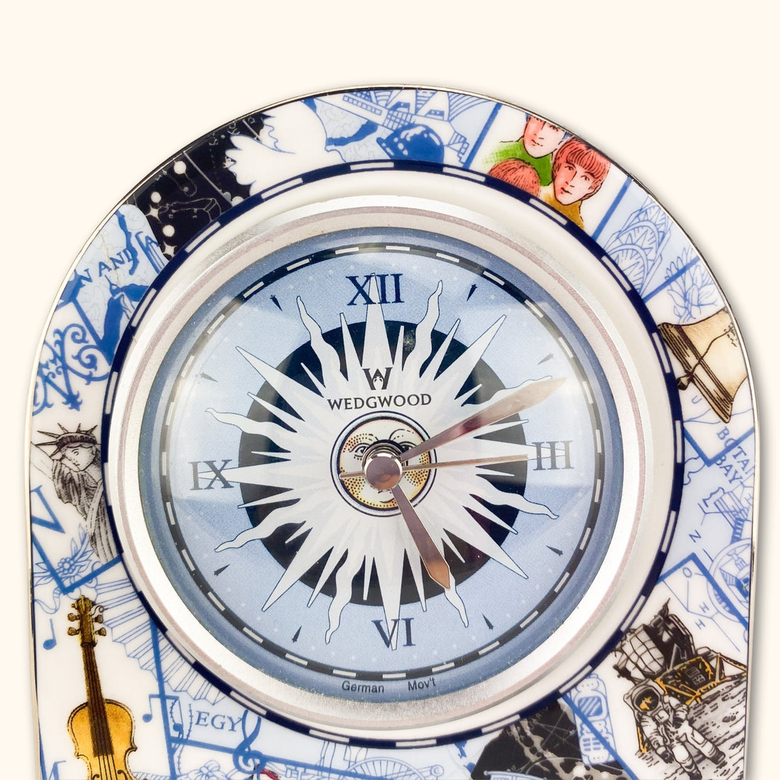 Wedgewood Millenium Bone China Mantel Clock -  - Clocks