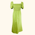 Never Fully Dressed Green Linen Blend Midi Dress - Size 8