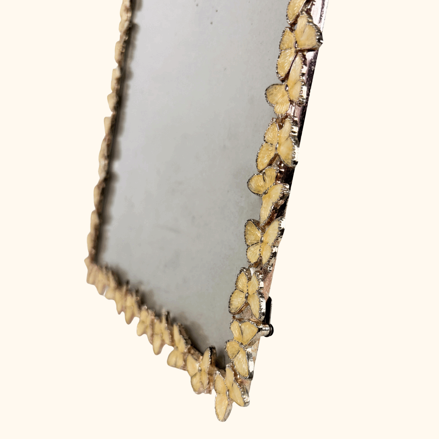 Cream Metal Butterfly Picture Frame 8x10 -  - Picture Frames