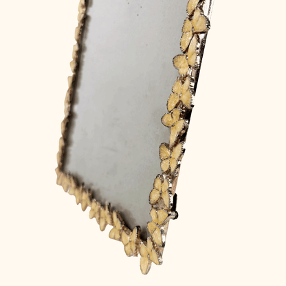 Cream Metal Butterfly Picture Frame 8x10 -  - Picture Frames