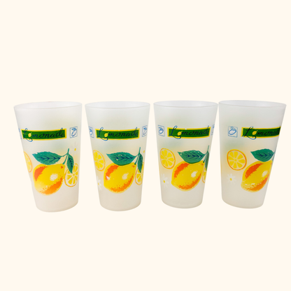 Plastic Lemon Pitcher Cup Set Vintage 1970s Sunshine Thrift