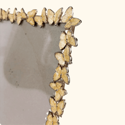 Cream Metal Butterfly Picture Frame 8x10 -  - Picture Frames