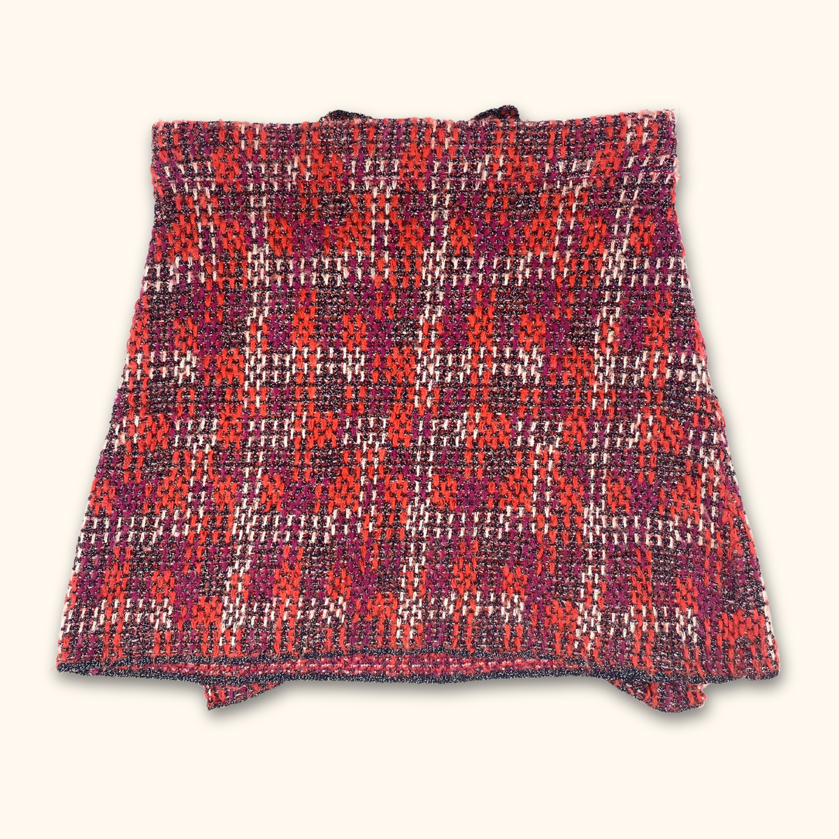 Zara Pink Sparkle Knitted Skirt - Size Medium