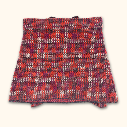Zara Pink Sparkle Knitted Skirt - Size Medium