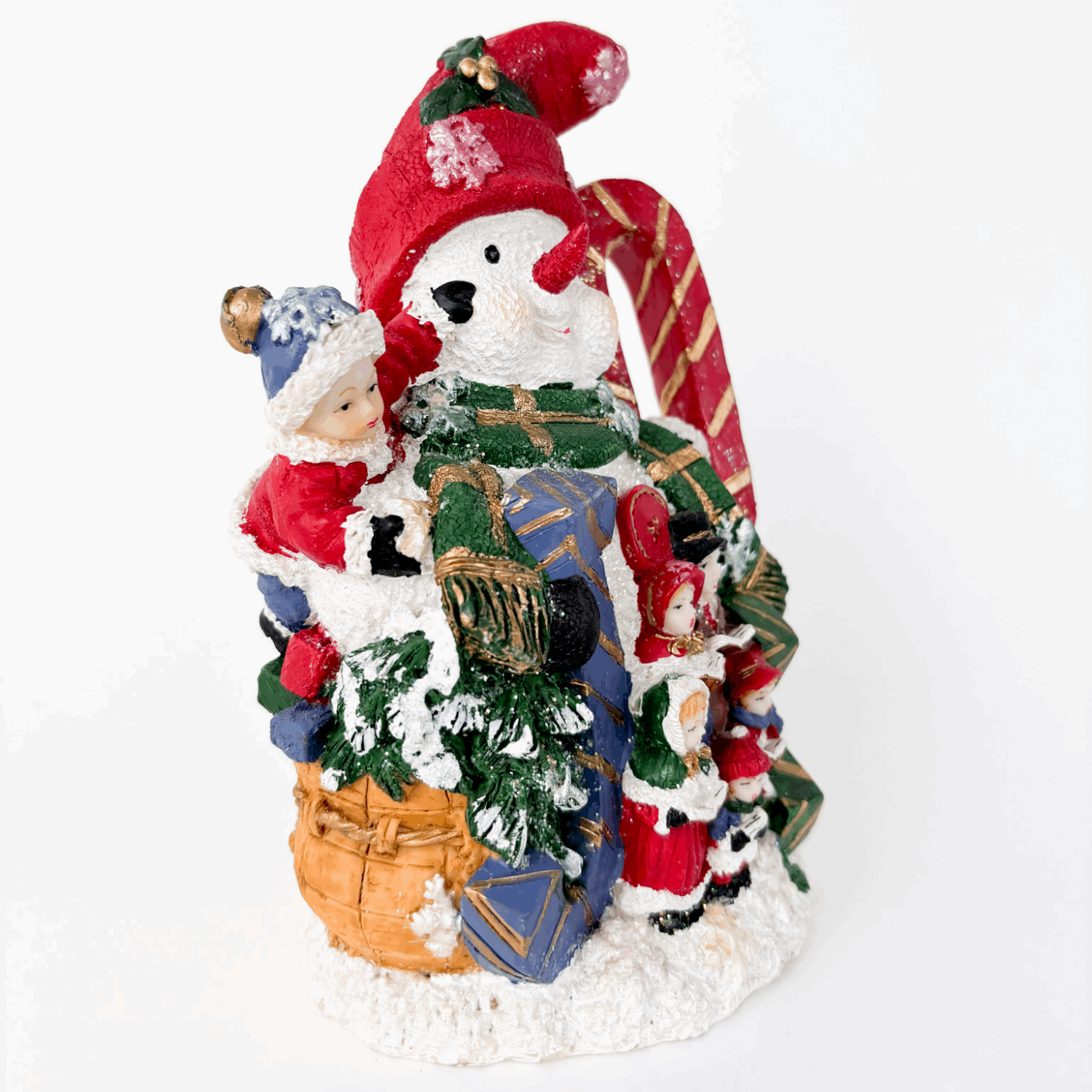 Resin Snowman Christmas Ornaments Set of 2 Sunshine Thrift