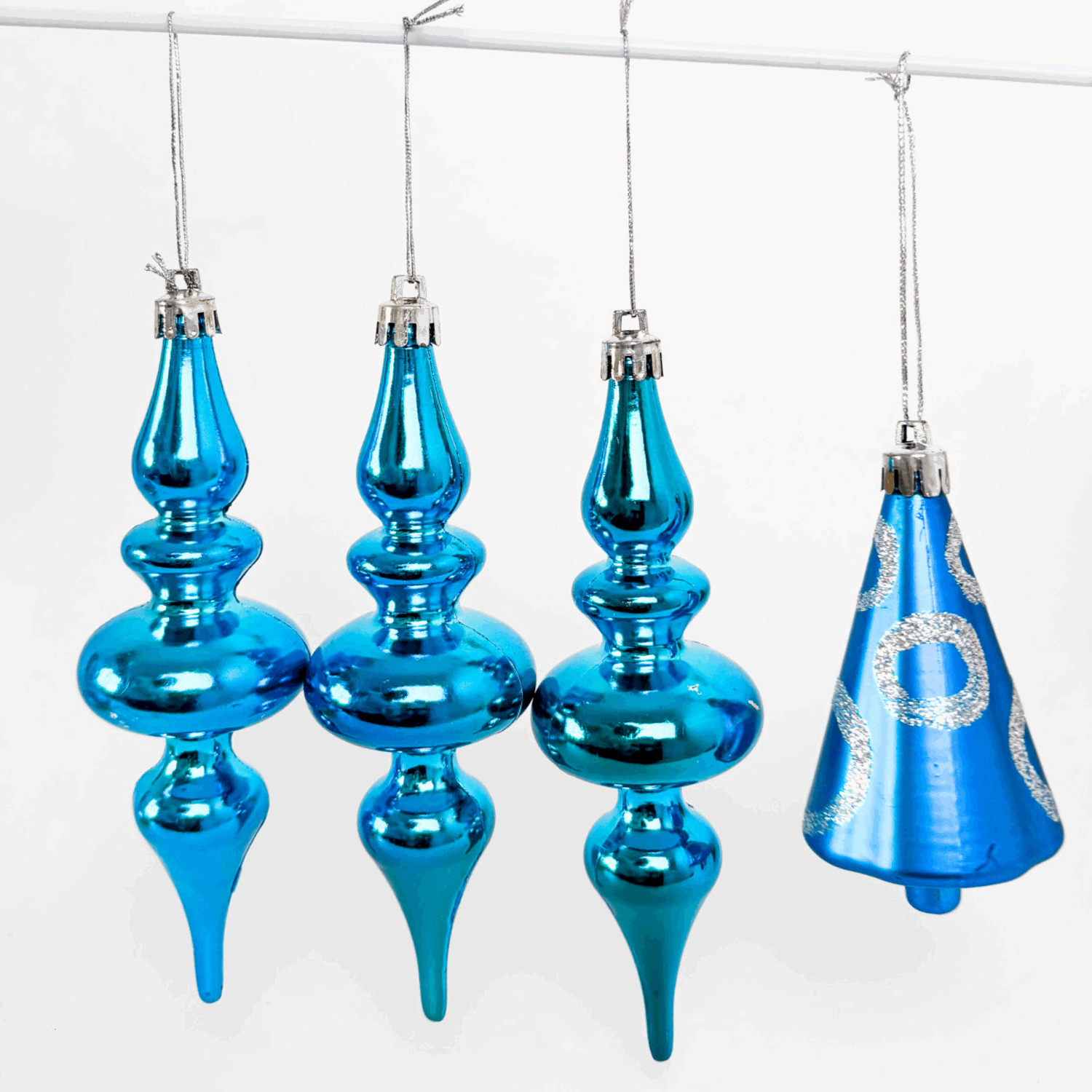 Surfer Blue Baubles Mixed Set of 8 Sunshine Thrift