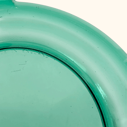 Mid Century Jade Green Glass Ashtray Sunshine Thrift