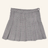 H&M Grey Check Plaid Pleated Mini Skirt - Size 10 H&M